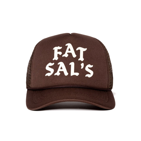 Fat Sal's Crew Trucker Hat Brown/White
