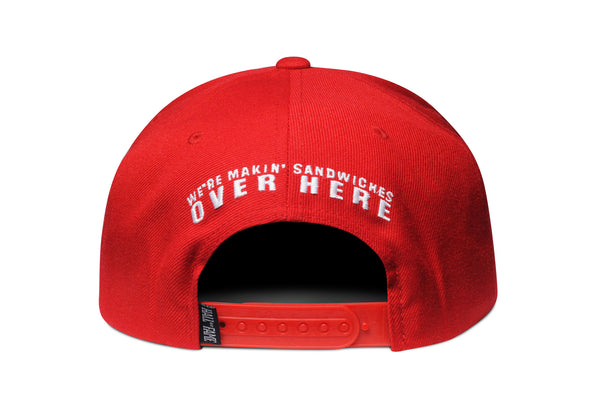 Fat Sal's x Hall of Fame Red/White Snapback
