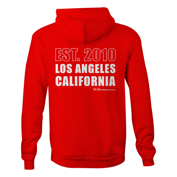 FAT SAL'S EST. HOODIE RED/WHT